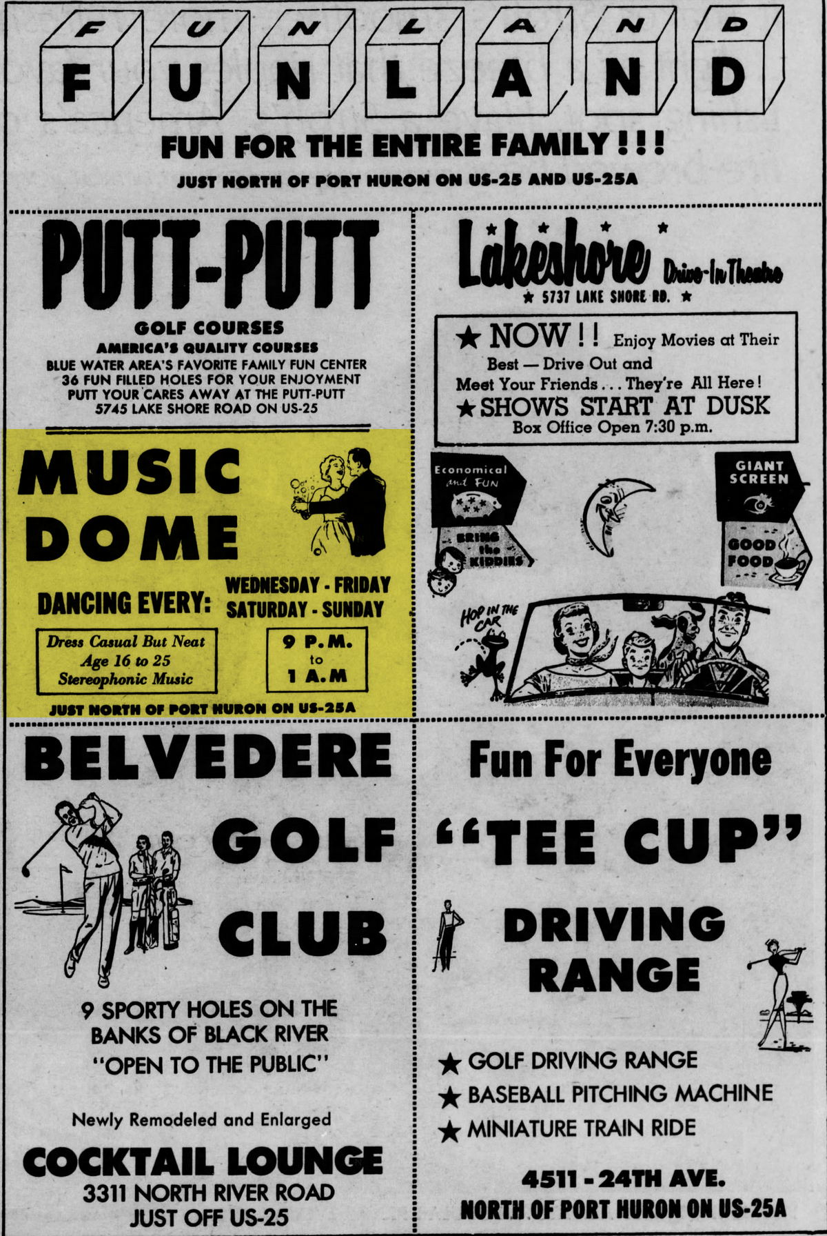 The Dome (The Music Dome) - June 1963 Ad